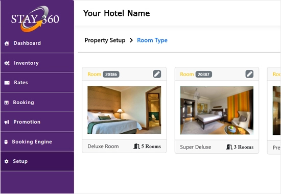 Hotel extranet system to manage listings, pricing and availability online